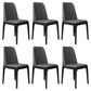 Scandinavian Home Side Chair Solid Back Wood Upholstered Dining Room Chair Dark Gray 6 Piece Set Clearhalo ' kitchen&dining_furn' 'Dining Chairs' 'Dining Tables & Seating' 'dining_chair' 'furn' 'furn_dining_chair' 'Furniture' 'furniture_dining_chair' 'Kitchen & Dining Furniture' 'kitchen' 3852006