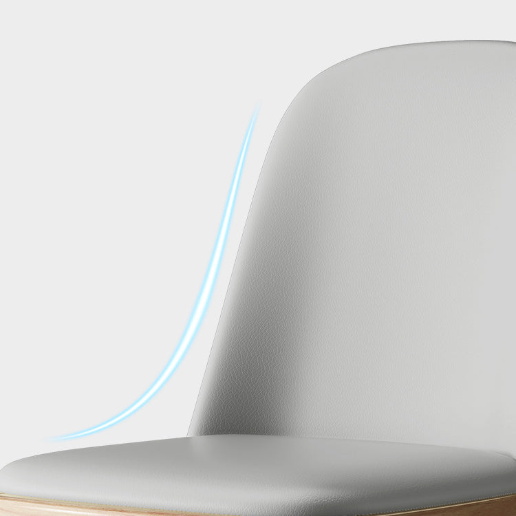 Scandinavian Home Side Chair Solid Back Wood Upholstered Dining Room Chair Clearhalo ' kitchen&dining_furn' 'Dining Chairs' 'Dining Tables & Seating' 'dining_chair' 'furn' 'furn_dining_chair' 'Furniture' 'furniture_dining_chair' 'Kitchen & Dining Furniture' 'kitchen' 3852007