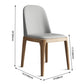 Scandinavian Home Side Chair Solid Back Wood Upholstered Dining Room Chair Clearhalo ' kitchen&dining_furn' 'Dining Chairs' 'Dining Tables & Seating' 'dining_chair' 'furn' 'furn_dining_chair' 'Furniture' 'furniture_dining_chair' 'Kitchen & Dining Furniture' 'kitchen' 3852015