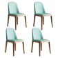 Scandinavian Home Side Chair Solid Back Wood Upholstered Dining Room Chair Light Blue 4 Piece Set Clearhalo ' kitchen&dining_furn' 'Dining Chairs' 'Dining Tables & Seating' 'dining_chair' 'furn' 'furn_dining_chair' 'Furniture' 'furniture_dining_chair' 'Kitchen & Dining Furniture' 'kitchen' 3852031