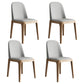 Scandinavian Home Side Chair Solid Back Wood Upholstered Dining Room Chair Silver Gray 4 Piece Set Clearhalo ' kitchen&dining_furn' 'Dining Chairs' 'Dining Tables & Seating' 'dining_chair' 'furn' 'furn_dining_chair' 'Furniture' 'furniture_dining_chair' 'Kitchen & Dining Furniture' 'kitchen' 3852049