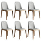 Scandinavian Home Side Chair Solid Back Wood Upholstered Dining Room Chair Silver Gray 6 Piece Set Clearhalo ' kitchen&dining_furn' 'Dining Chairs' 'Dining Tables & Seating' 'dining_chair' 'furn' 'furn_dining_chair' 'Furniture' 'furniture_dining_chair' 'Kitchen & Dining Furniture' 'kitchen' 3852050
