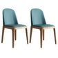 Scandinavian Home Side Chair Solid Back Wood Upholstered Dining Room Chair Dark Blue 2 Piece Set Clearhalo ' kitchen&dining_furn' 'Dining Chairs' 'Dining Tables & Seating' 'dining_chair' 'furn' 'furn_dining_chair' 'Furniture' 'furniture_dining_chair' 'Kitchen & Dining Furniture' 'kitchen' 3852054