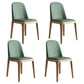 Scandinavian Home Side Chair Solid Back Wood Upholstered Dining Room Chair Blackish Green 4 Piece Set Clearhalo ' kitchen&dining_furn' 'Dining Chairs' 'Dining Tables & Seating' 'dining_chair' 'furn' 'furn_dining_chair' 'Furniture' 'furniture_dining_chair' 'Kitchen & Dining Furniture' 'kitchen' 3852058