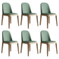 Scandinavian Home Side Chair Solid Back Wood Upholstered Dining Room Chair Blackish Green 6 Piece Set Clearhalo ' kitchen&dining_furn' 'Dining Chairs' 'Dining Tables & Seating' 'dining_chair' 'furn' 'furn_dining_chair' 'Furniture' 'furniture_dining_chair' 'Kitchen & Dining Furniture' 'kitchen' 3852059