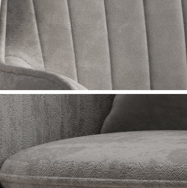 Flannelette Scandinavian Dining Arm Chair Solid Back Matte Color Dining Chair Clearhalo ' kitchen&dining_furn' 'Dining Chairs' 'Dining Tables & Seating' 'dining_chair' 'furn' 'furn_dining_chair' 'Furniture' 'furniture_dining_chair' 'Kitchen & Dining Furniture' 'kitchen' 3852079