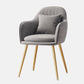 Flannelette Scandinavian Dining Arm Chair Solid Back Matte Color Dining Chair Grey 1 Piece Brass Gold Clearhalo ' kitchen&dining_furn' 'Dining Chairs' 'Dining Tables & Seating' 'dining_chair' 'furn' 'furn_dining_chair' 'Furniture' 'furniture_dining_chair' 'Kitchen & Dining Furniture' 'kitchen' 3852085