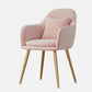 Flannelette Scandinavian Dining Arm Chair Solid Back Matte Color Dining Chair Pink 1 Piece Brass Gold Clearhalo ' kitchen&dining_furn' 'Dining Chairs' 'Dining Tables & Seating' 'dining_chair' 'furn' 'furn_dining_chair' 'Furniture' 'furniture_dining_chair' 'Kitchen & Dining Furniture' 'kitchen' 3852091