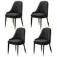 Metal Scandinavian Style Dining Chair Parsons Dining Room Arm Chair for Home Black 4 Piece Set Clearhalo ' kitchen&dining_furn' 'Dining Chairs' 'Dining Tables & Seating' 'dining_chair' 'furn' 'furn_dining_chair' 'Furniture' 'furniture_dining_chair' 'Kitchen & Dining Furniture' 'kitchen' 3852154