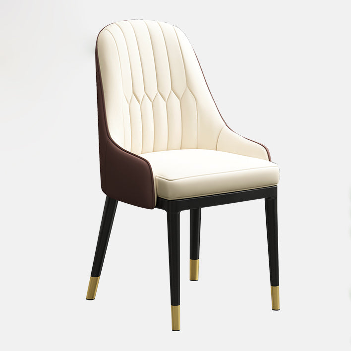 Metal Scandinavian Style Dining Chair Parsons Dining Room Arm Chair for Home Clearhalo ' kitchen&dining_furn' 'Dining Chairs' 'Dining Tables & Seating' 'dining_chair' 'furn' 'furn_dining_chair' 'Furniture' 'furniture_dining_chair' 'Kitchen & Dining Furniture' 'kitchen' 3852159