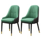 Metal Scandinavian Style Dining Chair Parsons Dining Room Arm Chair for Home Green-Black 2 Piece Set Clearhalo ' kitchen&dining_furn' 'Dining Chairs' 'Dining Tables & Seating' 'dining_chair' 'furn' 'furn_dining_chair' 'Furniture' 'furniture_dining_chair' 'Kitchen & Dining Furniture' 'kitchen' 3852181