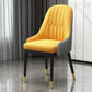 Metal Scandinavian Style Dining Chair Parsons Dining Room Arm Chair for Home Yellow-Gray 1 Piece Clearhalo ' kitchen&dining_furn' 'Dining Chairs' 'Dining Tables & Seating' 'dining_chair' 'furn' 'furn_dining_chair' 'Furniture' 'furniture_dining_chair' 'Kitchen & Dining Furniture' 'kitchen' 3852183