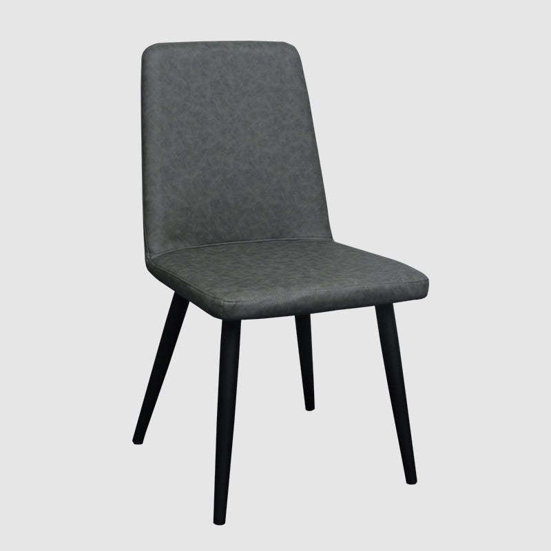 Contemporary Metal Dining Room Chairs Upholstered Linen Fabric Dining Chair for Home Use Grey 1 Piece Clearhalo ' kitchen&dining_furn' 'Dining Chairs' 'Dining Tables & Seating' 'dining_chair' 'furn' 'furn_dining_chair' 'Furniture' 'furniture_dining_chair' 'Kitchen & Dining Furniture' 'kitchen' 3852199