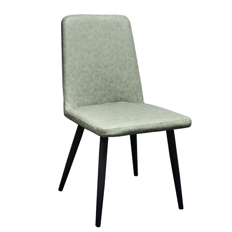 Contemporary Metal Dining Room Chairs Upholstered Linen Fabric Dining Chair for Home Use Light Gray 1 Piece Clearhalo ' kitchen&dining_furn' 'Dining Chairs' 'Dining Tables & Seating' 'dining_chair' 'furn' 'furn_dining_chair' 'Furniture' 'furniture_dining_chair' 'Kitchen & Dining Furniture' 'kitchen' 3852204