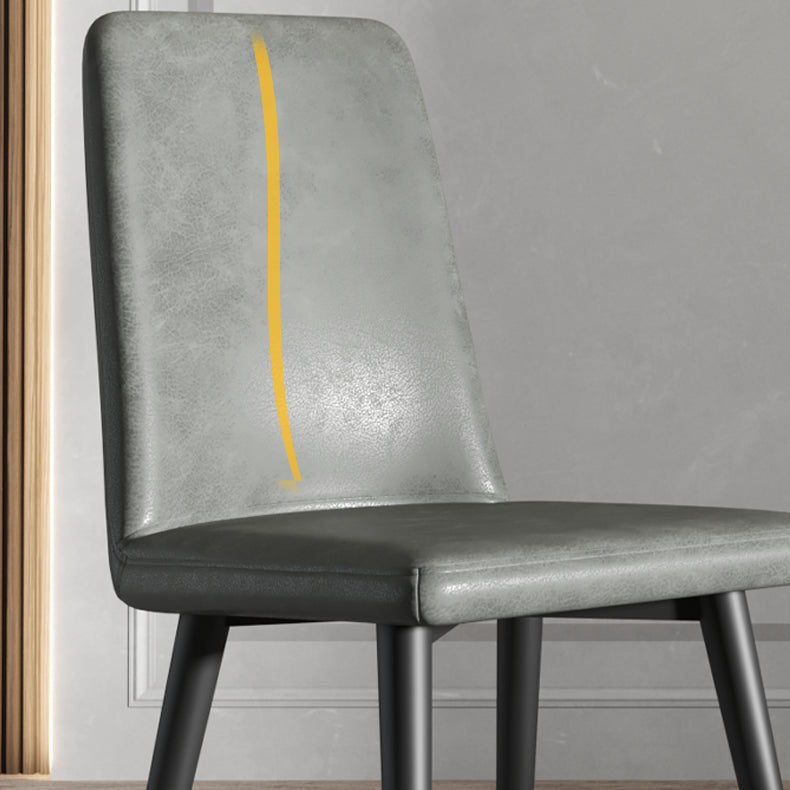 Contemporary Metal Dining Room Chairs Upholstered Linen Fabric Dining Chair for Home Use Clearhalo ' kitchen&dining_furn' 'Dining Chairs' 'Dining Tables & Seating' 'dining_chair' 'furn' 'furn_dining_chair' 'Furniture' 'furniture_dining_chair' 'Kitchen & Dining Furniture' 'kitchen' 3852213