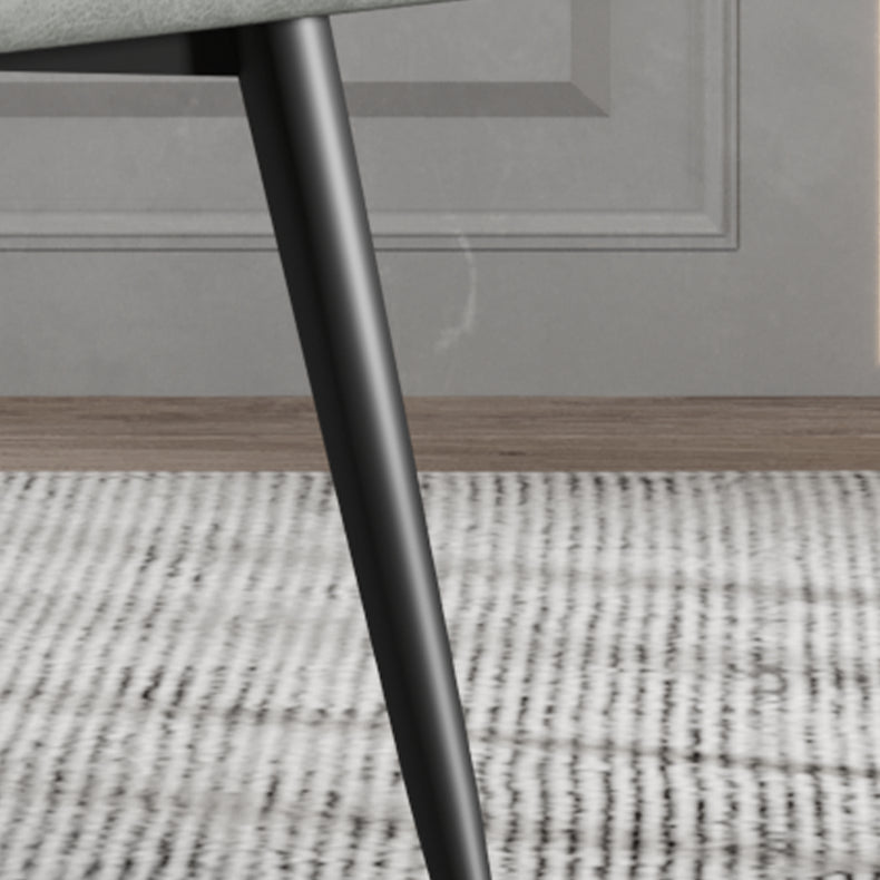 Contemporary Metal Dining Room Chairs Upholstered Linen Fabric Dining Chair for Home Use Clearhalo ' kitchen&dining_furn' 'Dining Chairs' 'Dining Tables & Seating' 'dining_chair' 'furn' 'furn_dining_chair' 'Furniture' 'furniture_dining_chair' 'Kitchen & Dining Furniture' 'kitchen' 3852214