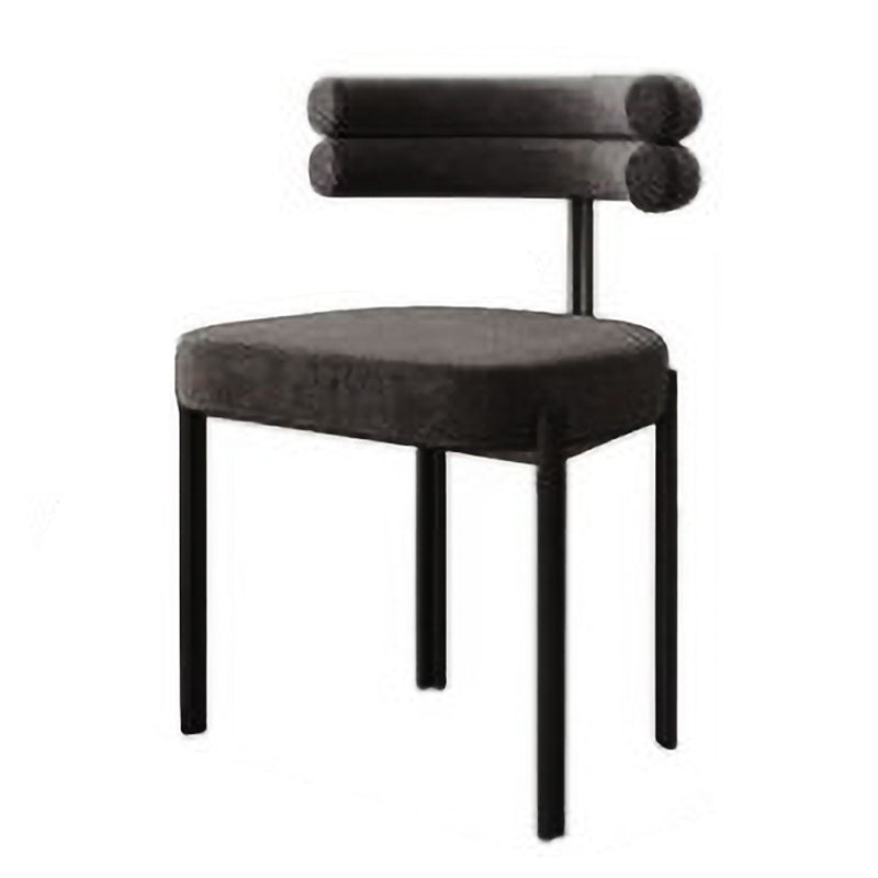 Contemporary Style Metal Dining Chairs Armless Dining Chairs for Kitchen Grey 1 Piece Clearhalo ' kitchen&dining_furn' 'Dining Chairs' 'Dining Tables & Seating' 'dining_chair' 'furn' 'furn_dining_chair' 'Furniture' 'furniture_dining_chair' 'Kitchen & Dining Furniture' 'kitchen' 3852224