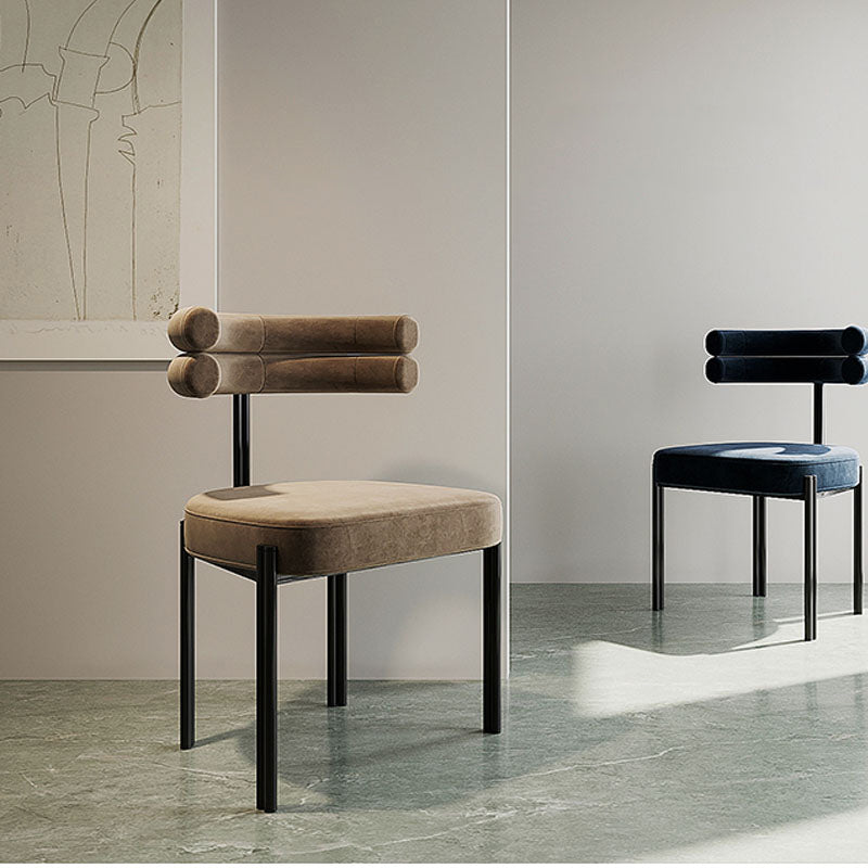 Contemporary Style Metal Dining Chairs Armless Dining Chairs for Kitchen Clearhalo ' kitchen&dining_furn' 'Dining Chairs' 'Dining Tables & Seating' 'dining_chair' 'furn' 'furn_dining_chair' 'Furniture' 'furniture_dining_chair' 'Kitchen & Dining Furniture' 'kitchen' 3852242