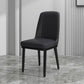 Scandinavian Style Metal Dining Chair Armless Parsons Dining Chair for Home Textured Black 1 Piece Clearhalo ' kitchen&dining_furn' 'Dining Chairs' 'Dining Tables & Seating' 'dining_chair' 'furn' 'furn_dining_chair' 'Furniture' 'furniture_dining_chair' 'Kitchen & Dining Furniture' 'kitchen' 3852248