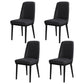 Scandinavian Style Metal Dining Chair Armless Parsons Dining Chair for Home Textured Black 4 Piece Set Clearhalo ' kitchen&dining_furn' 'Dining Chairs' 'Dining Tables & Seating' 'dining_chair' 'furn' 'furn_dining_chair' 'Furniture' 'furniture_dining_chair' 'Kitchen & Dining Furniture' 'kitchen' 3852251