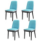 Scandinavian Style Metal Dining Chair Armless Parsons Dining Chair for Home Gray-Blue 4 Piece Set Clearhalo ' kitchen&dining_furn' 'Dining Chairs' 'Dining Tables & Seating' 'dining_chair' 'furn' 'furn_dining_chair' 'Furniture' 'furniture_dining_chair' 'Kitchen & Dining Furniture' 'kitchen' 3852275