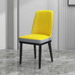 Scandinavian Style Metal Dining Chair Armless Parsons Dining Chair for Home Light Yellow 1 Piece Clearhalo ' kitchen&dining_furn' 'Dining Chairs' 'Dining Tables & Seating' 'dining_chair' 'furn' 'furn_dining_chair' 'Furniture' 'furniture_dining_chair' 'Kitchen & Dining Furniture' 'kitchen' 3852276