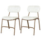 Industrial Style Leather Dining Side Chairs Open Back Dining Side Chair for Home White 2 Piece Set Clearhalo ' kitchen&dining_furn' 'Dining Chairs' 'Dining Tables & Seating' 'dining_chair' 'furn' 'furn_dining_chair' 'Furniture' 'furniture_dining_chair' 'Kitchen & Dining Furniture' 'kitchen' 3852324