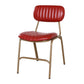Industrial Style Leather Dining Side Chairs Open Back Dining Side Chair for Home Red 1 Piece Clearhalo ' kitchen&dining_furn' 'Dining Chairs' 'Dining Tables & Seating' 'dining_chair' 'furn' 'furn_dining_chair' 'Furniture' 'furniture_dining_chair' 'Kitchen & Dining Furniture' 'kitchen' 3852328