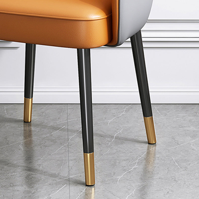 European Glam Style Metal Chairs Set Open Back Arm Dining Room Kitchen Chair Clearhalo ' kitchen&dining_furn' 'Dining Chairs' 'Dining Tables & Seating' 'dining_chair' 'furn' 'furn_dining_chair' 'Furniture' 'furniture_dining_chair' 'Kitchen & Dining Furniture' 'kitchen' 3852355