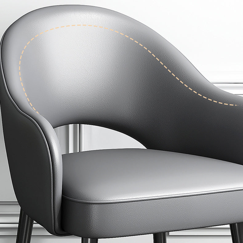 European Glam Style Metal Chairs Set Open Back Arm Dining Room Kitchen Chair Clearhalo ' kitchen&dining_furn' 'Dining Chairs' 'Dining Tables & Seating' 'dining_chair' 'furn' 'furn_dining_chair' 'Furniture' 'furniture_dining_chair' 'Kitchen & Dining Furniture' 'kitchen' 3852361