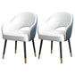 European Glam Style Metal Chairs Set Open Back Arm Dining Room Kitchen Chair Blue-White 2 Piece Set Clearhalo ' kitchen&dining_furn' 'Dining Chairs' 'Dining Tables & Seating' 'dining_chair' 'furn' 'furn_dining_chair' 'Furniture' 'furniture_dining_chair' 'Kitchen & Dining Furniture' 'kitchen' 3852376
