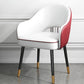 European Glam Style Metal Chairs Set Open Back Arm Dining Room Kitchen Chair Red-White 1 Piece Clearhalo ' kitchen&dining_furn' 'Dining Chairs' 'Dining Tables & Seating' 'dining_chair' 'furn' 'furn_dining_chair' 'Furniture' 'furniture_dining_chair' 'Kitchen & Dining Furniture' 'kitchen' 3852381