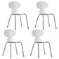 Modern Style Solid Wood Dining Side Chairs Solid Back Armless Chair for Home Use White 4 Piece Set Clearhalo ' kitchen&dining_furn' 'Dining Chairs' 'Dining Tables & Seating' 'dining_chair' 'furn' 'furn_dining_chair' 'Furniture' 'furniture_dining_chair' 'Kitchen & Dining Furniture' 'kitchen' 3852404