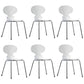 Modern Style Solid Wood Dining Side Chairs Solid Back Armless Chair for Home Use White 6 Piece Set Clearhalo ' kitchen&dining_furn' 'Dining Chairs' 'Dining Tables & Seating' 'dining_chair' 'furn' 'furn_dining_chair' 'Furniture' 'furniture_dining_chair' 'Kitchen & Dining Furniture' 'kitchen' 3852406