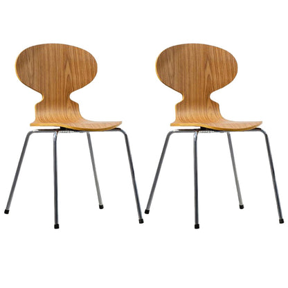 Modern Style Solid Wood Dining Side Chairs Solid Back Armless Chair for Home Use Natural 2 Piece Set Clearhalo ' kitchen&dining_furn' 'Dining Chairs' 'Dining Tables & Seating' 'dining_chair' 'furn' 'furn_dining_chair' 'Furniture' 'furniture_dining_chair' 'Kitchen & Dining Furniture' 'kitchen' 3852409