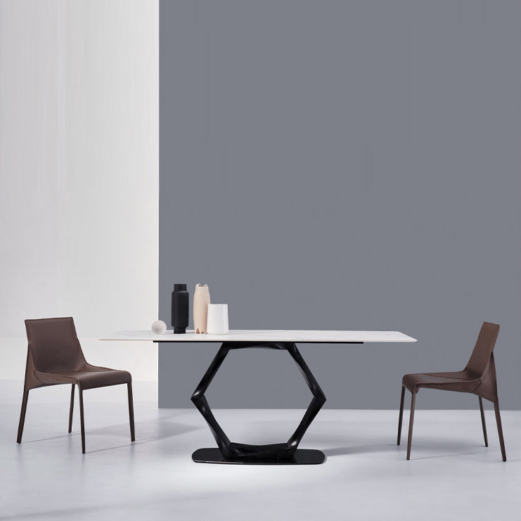 Designer Style Home Leather Chair Matte Finish Parsons Dining Side Chair Clearhalo ' kitchen&dining_furn' 'Dining Chairs' 'Dining Tables & Seating' 'dining_chair' 'furn' 'furn_dining_chair' 'Furniture' 'furniture_dining_chair' 'Kitchen & Dining Furniture' 'kitchen' 3852418