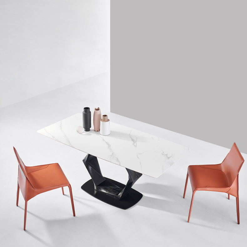 Designer Style Home Leather Chair Matte Finish Parsons Dining Side Chair Clearhalo ' kitchen&dining_furn' 'Dining Chairs' 'Dining Tables & Seating' 'dining_chair' 'furn' 'furn_dining_chair' 'Furniture' 'furniture_dining_chair' 'Kitchen & Dining Furniture' 'kitchen' 3852421