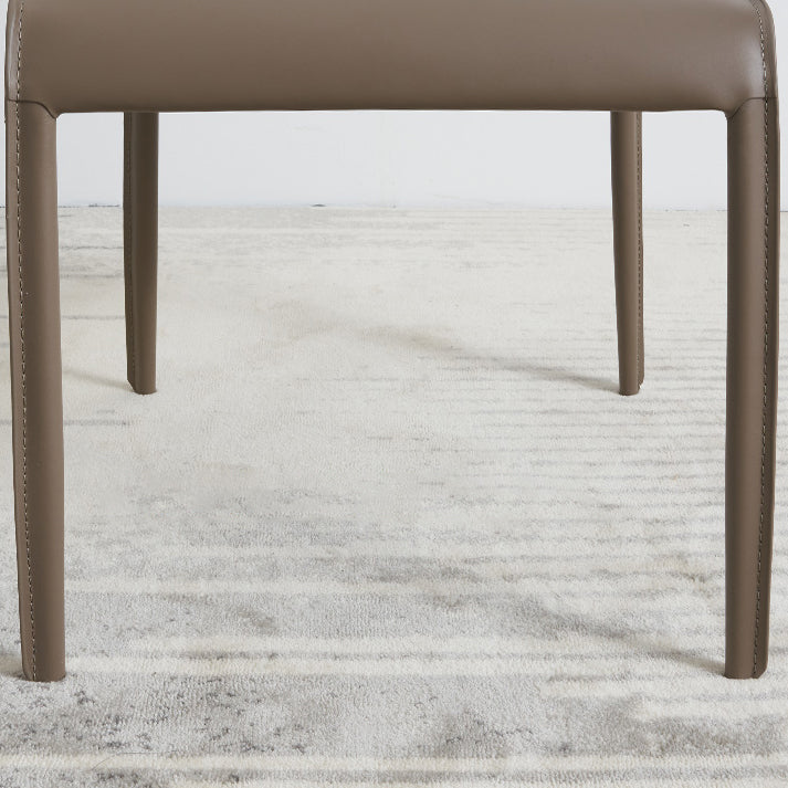 Designer Style Home Leather Chair Matte Finish Parsons Dining Side Chair Clearhalo ' kitchen&dining_furn' 'Dining Chairs' 'Dining Tables & Seating' 'dining_chair' 'furn' 'furn_dining_chair' 'Furniture' 'furniture_dining_chair' 'Kitchen & Dining Furniture' 'kitchen' 3852426