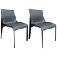 Designer Style Home Leather Chair Matte Finish Parsons Dining Side Chair Gray-Blue 2 Piece Set Clearhalo ' kitchen&dining_furn' 'Dining Chairs' 'Dining Tables & Seating' 'dining_chair' 'furn' 'furn_dining_chair' 'Furniture' 'furniture_dining_chair' 'Kitchen & Dining Furniture' 'kitchen' 3852435