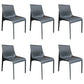 Designer Style Home Leather Chair Matte Finish Parsons Dining Side Chair Gray-Blue 6 Piece Set Clearhalo ' kitchen&dining_furn' 'Dining Chairs' 'Dining Tables & Seating' 'dining_chair' 'furn' 'furn_dining_chair' 'Furniture' 'furniture_dining_chair' 'Kitchen & Dining Furniture' 'kitchen' 3852437