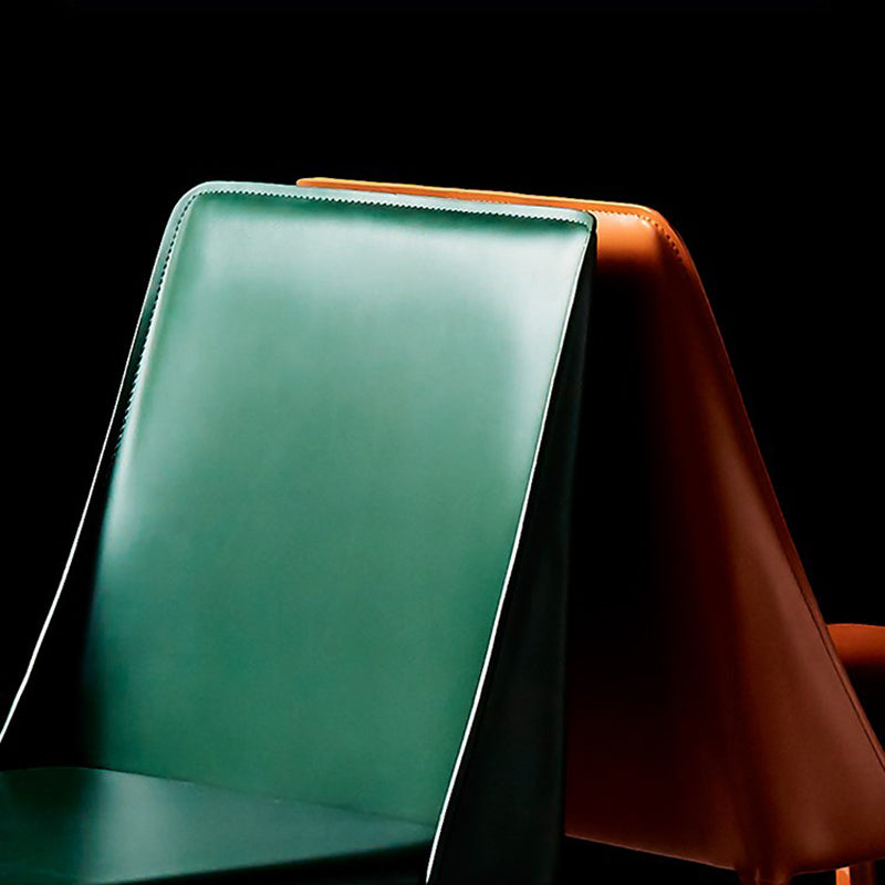 Leather Designer Style Home Chair Matte Finish Parsons Dining Side Chair Clearhalo ' kitchen&dining_furn' 'Dining Chairs' 'Dining Tables & Seating' 'dining_chair' 'furn' 'furn_dining_chair' 'Furniture' 'furniture_dining_chair' 'Kitchen & Dining Furniture' 'kitchen' 3852447