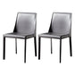 Leather Designer Style Home Chair Matte Finish Parsons Dining Side Chair Grey 2 Piece Set Clearhalo ' kitchen&dining_furn' 'Dining Chairs' 'Dining Tables & Seating' 'dining_chair' 'furn' 'furn_dining_chair' 'Furniture' 'furniture_dining_chair' 'Kitchen & Dining Furniture' 'kitchen' 3852448