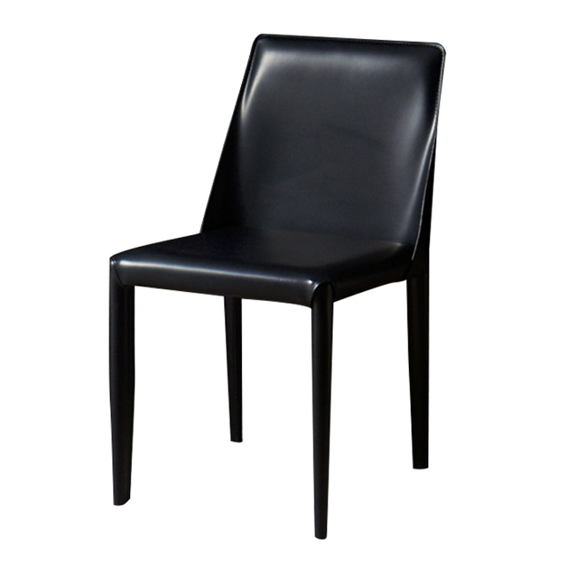 Leather Designer Style Home Chair Matte Finish Parsons Dining Side Chair Clearhalo ' kitchen&dining_furn' 'Dining Chairs' 'Dining Tables & Seating' 'dining_chair' 'furn' 'furn_dining_chair' 'Furniture' 'furniture_dining_chair' 'Kitchen & Dining Furniture' 'kitchen' 3852449