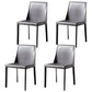 Leather Designer Style Home Chair Matte Finish Parsons Dining Side Chair Grey 4 Piece Set Clearhalo ' kitchen&dining_furn' 'Dining Chairs' 'Dining Tables & Seating' 'dining_chair' 'furn' 'furn_dining_chair' 'Furniture' 'furniture_dining_chair' 'Kitchen & Dining Furniture' 'kitchen' 3852450