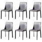 Leather Designer Style Home Chair Matte Finish Parsons Dining Side Chair Grey 6 Piece Set Clearhalo ' kitchen&dining_furn' 'Dining Chairs' 'Dining Tables & Seating' 'dining_chair' 'furn' 'furn_dining_chair' 'Furniture' 'furniture_dining_chair' 'Kitchen & Dining Furniture' 'kitchen' 3852452