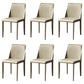 Leather Designer Style Home Chair Matte Finish Parsons Dining Side Chair Light Gray 6 Piece Set Clearhalo ' kitchen&dining_furn' 'Dining Chairs' 'Dining Tables & Seating' 'dining_chair' 'furn' 'furn_dining_chair' 'Furniture' 'furniture_dining_chair' 'Kitchen & Dining Furniture' 'kitchen' 3852458