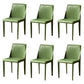 Leather Designer Style Home Chair Matte Finish Parsons Dining Side Chair Green 6 Piece Set Clearhalo ' kitchen&dining_furn' 'Dining Chairs' 'Dining Tables & Seating' 'dining_chair' 'furn' 'furn_dining_chair' 'Furniture' 'furniture_dining_chair' 'Kitchen & Dining Furniture' 'kitchen' 3852474