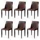 Leather Designer Style Home Chair Matte Finish Parsons Dining Side Chair Khaki 6 Piece Set Clearhalo ' kitchen&dining_furn' 'Dining Chairs' 'Dining Tables & Seating' 'dining_chair' 'furn' 'furn_dining_chair' 'Furniture' 'furniture_dining_chair' 'Kitchen & Dining Furniture' 'kitchen' 3852477