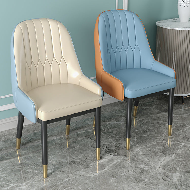 Metal Scandinavian Style Dining Chair Parsons Dining Side Chair for Restaurant Clearhalo ' kitchen&dining_furn' 'Dining Chairs' 'Dining Tables & Seating' 'dining_chair' 'furn' 'furn_dining_chair' 'Furniture' 'furniture_dining_chair' 'Kitchen & Dining Furniture' 'kitchen' 3852486