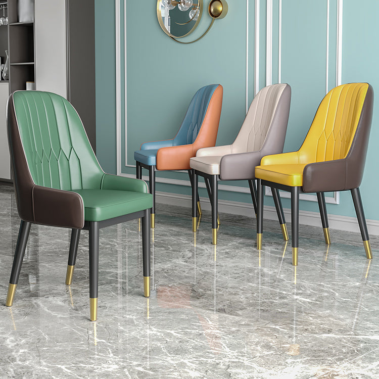 Metal Scandinavian Style Dining Chair Parsons Dining Side Chair for Restaurant Clearhalo ' kitchen&dining_furn' 'Dining Chairs' 'Dining Tables & Seating' 'dining_chair' 'furn' 'furn_dining_chair' 'Furniture' 'furniture_dining_chair' 'Kitchen & Dining Furniture' 'kitchen' 3852488